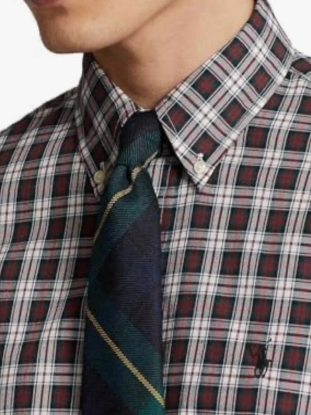 Polo Ralph Lauren Men's Long Sleeve Oxford Button Up Shirt Plaid New size XL
